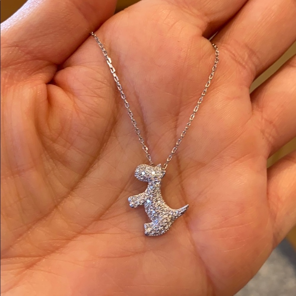 Sterling silver Dog Necklace 16β to 18β chain - Picture 3 of 6